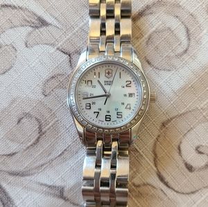 Women's Swiss Army Victorinox Diamond Bezel Watch